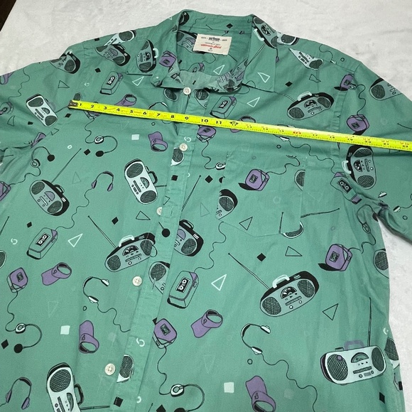 Urban Pipeline Ultimate Shirt Button Down Collared Music Print Men's XXL - Picture 5 of 9